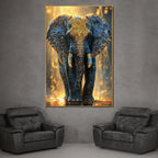 Emberlight Monarch Elephant Crystal Glass Painting & Wall Decoration Items