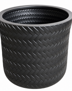 Artisan Pattern Indoor Planters For Home - Black