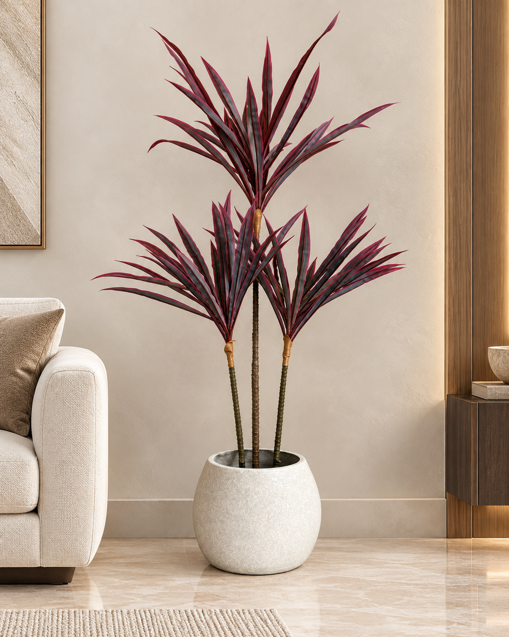 Tropical Orchid Artificial Indoor Plant For Home ( Natural feel )  ( 3.9 Feet )