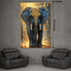Emberlight Monarch Elephant Crystal Glass Painting & Wall Decoration Items