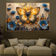 Butterfly Garden Framed Canvas Art Paintings