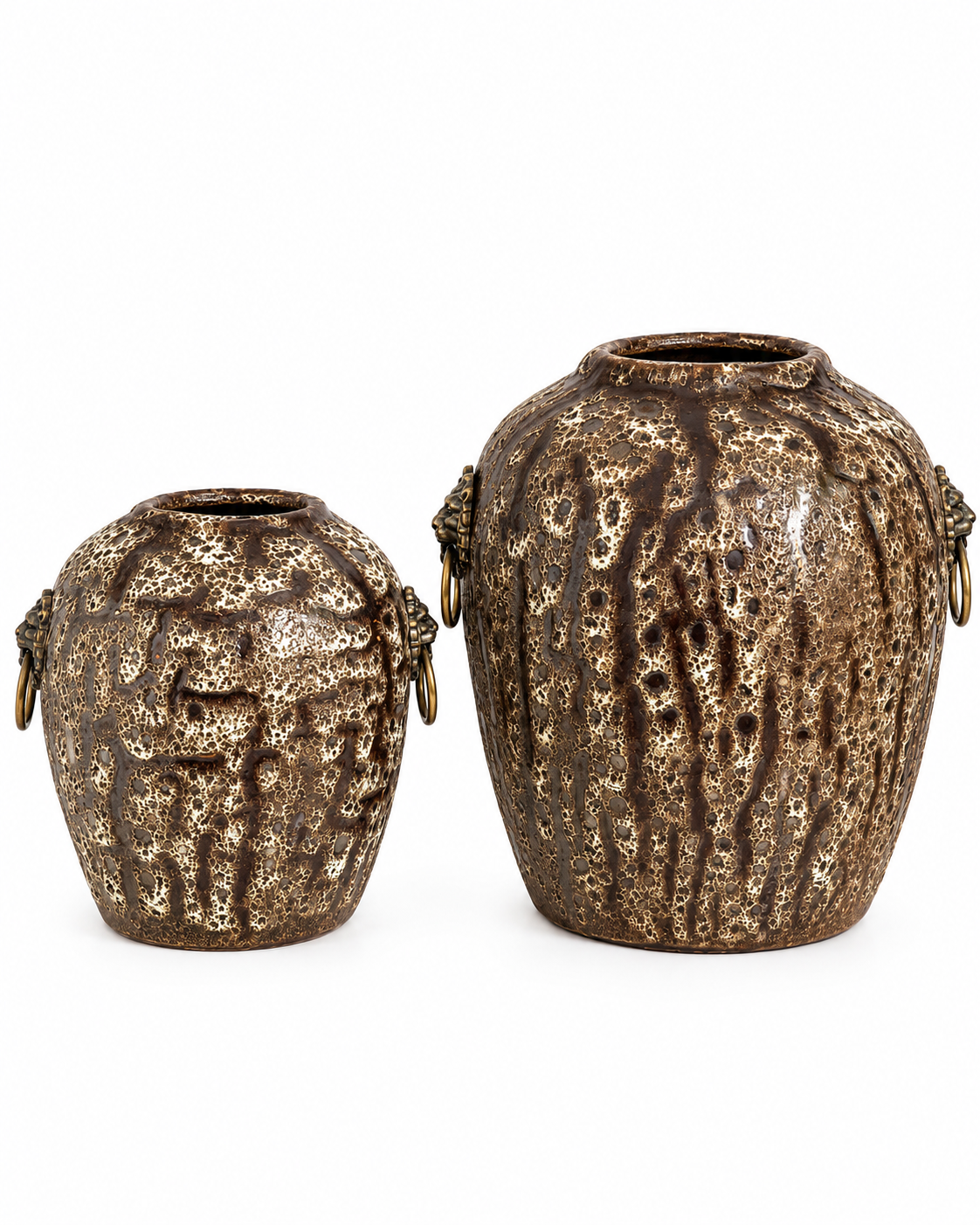 Antique Aura Decorative Vase & Showpiece for Home & Item for Home Decoration - Set of 2