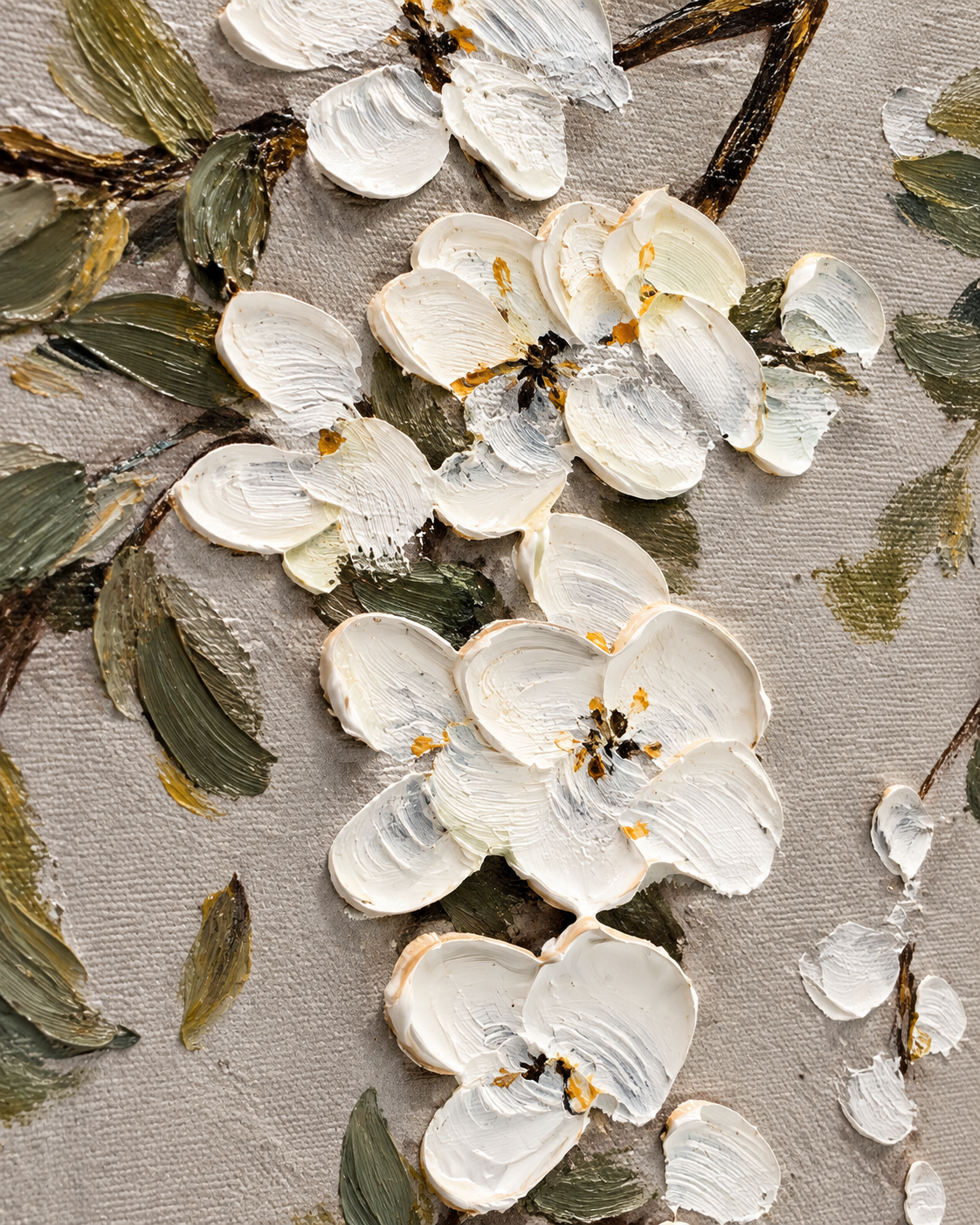 Spring Melody Hand painting for Home & Wall Decoration Item (With Outer Floater Frame)