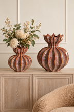 Artistic Petals Decorative Vase & Showpiece for Home & Item for Home Decoration - Set of 2