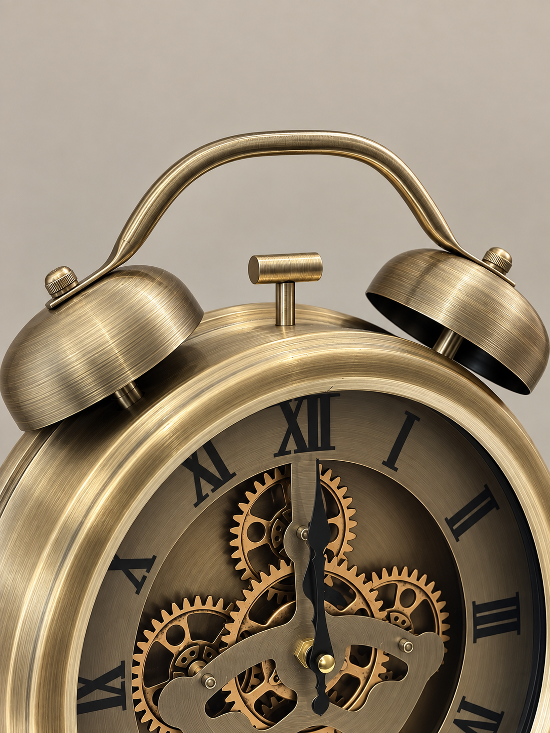 Elara Moment Designer Table Clock With Moving Gear Mechanism Buy Table Clock Online (Steel Body)