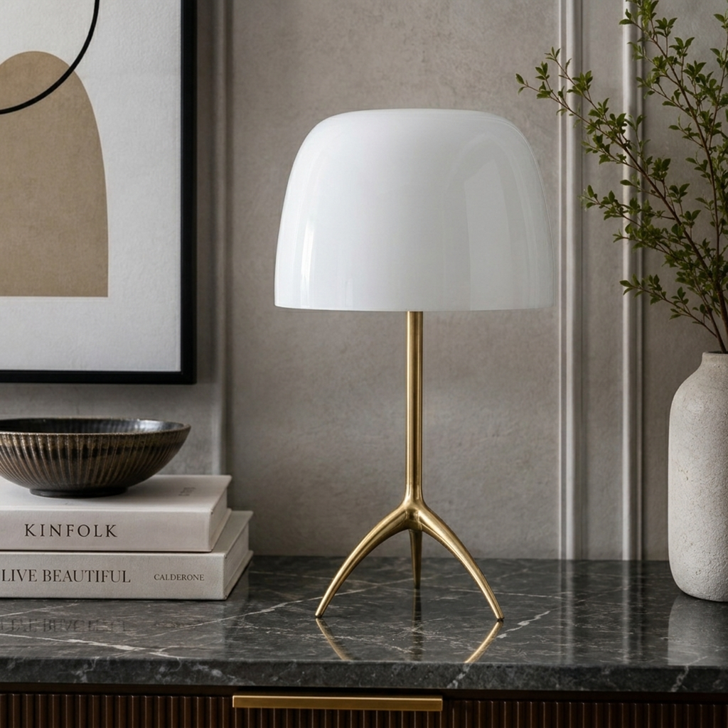 Elyra Table lamp for Home & Item for Home Decoration - White (Italian Designer Collection)