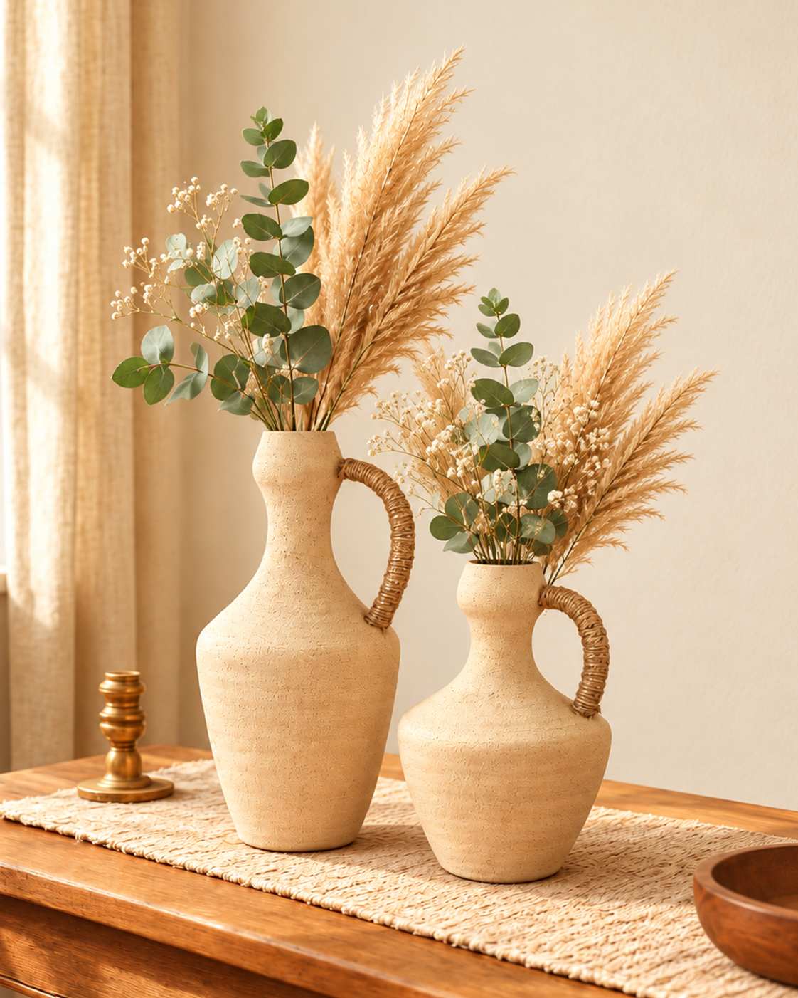 Sahara Handle Decorative Vase & Home Decoration Items