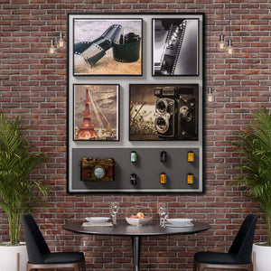 Retro Camera Charm Pop Art Shadow box