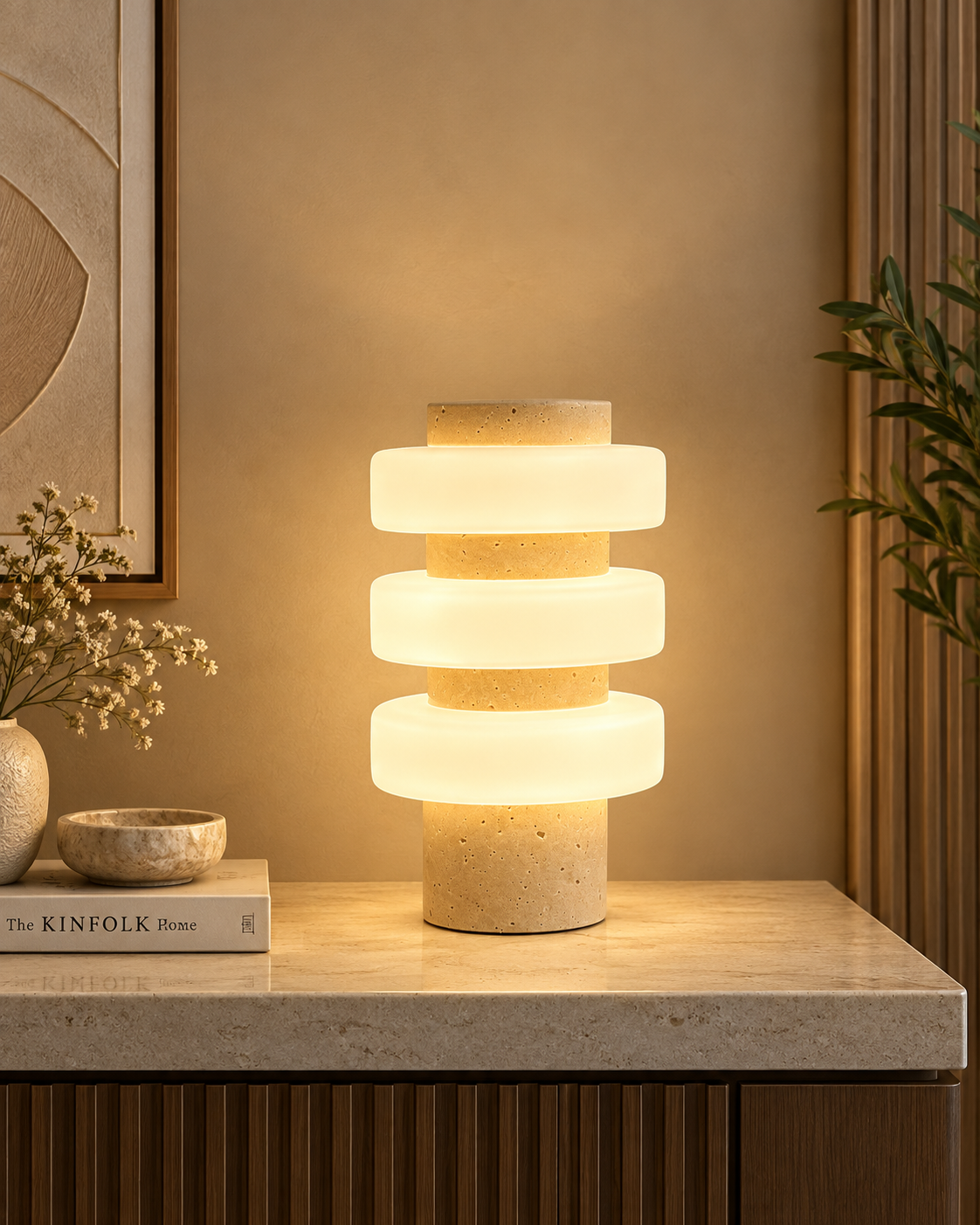 Trinity Glow Designer Table Lamp for Home & Home Decoration Items (Italian Designer Collection)