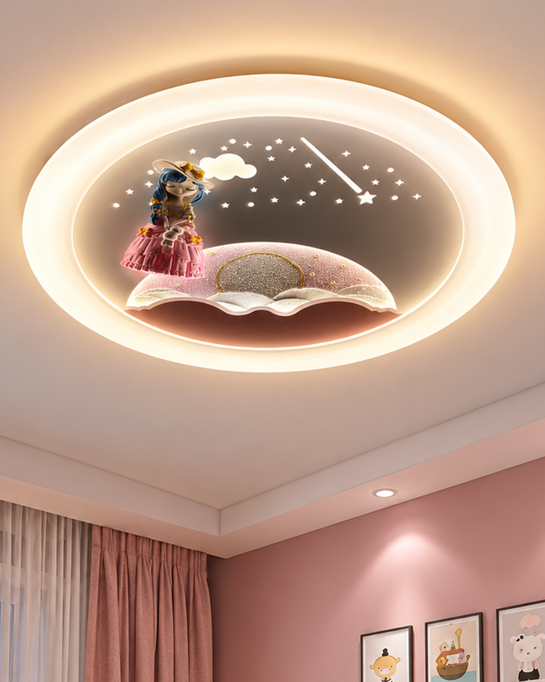 Cosmic Princess Ceiling Light for Kids Room & Kids Room Décor Products