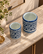 Floral Orchard Planter For Home - Set of 2