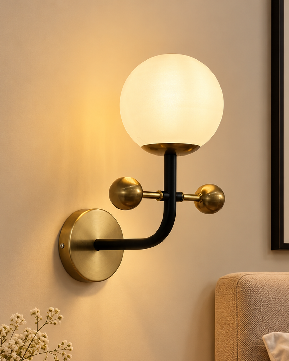Veltrix Globe Wall Light For Living Room & Item for Home Decoration