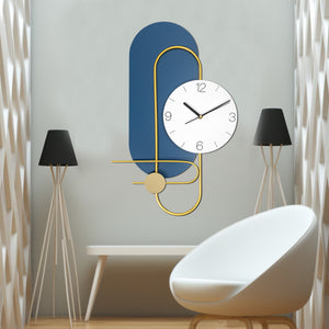 Coastal Comfort Metal Wall Clock