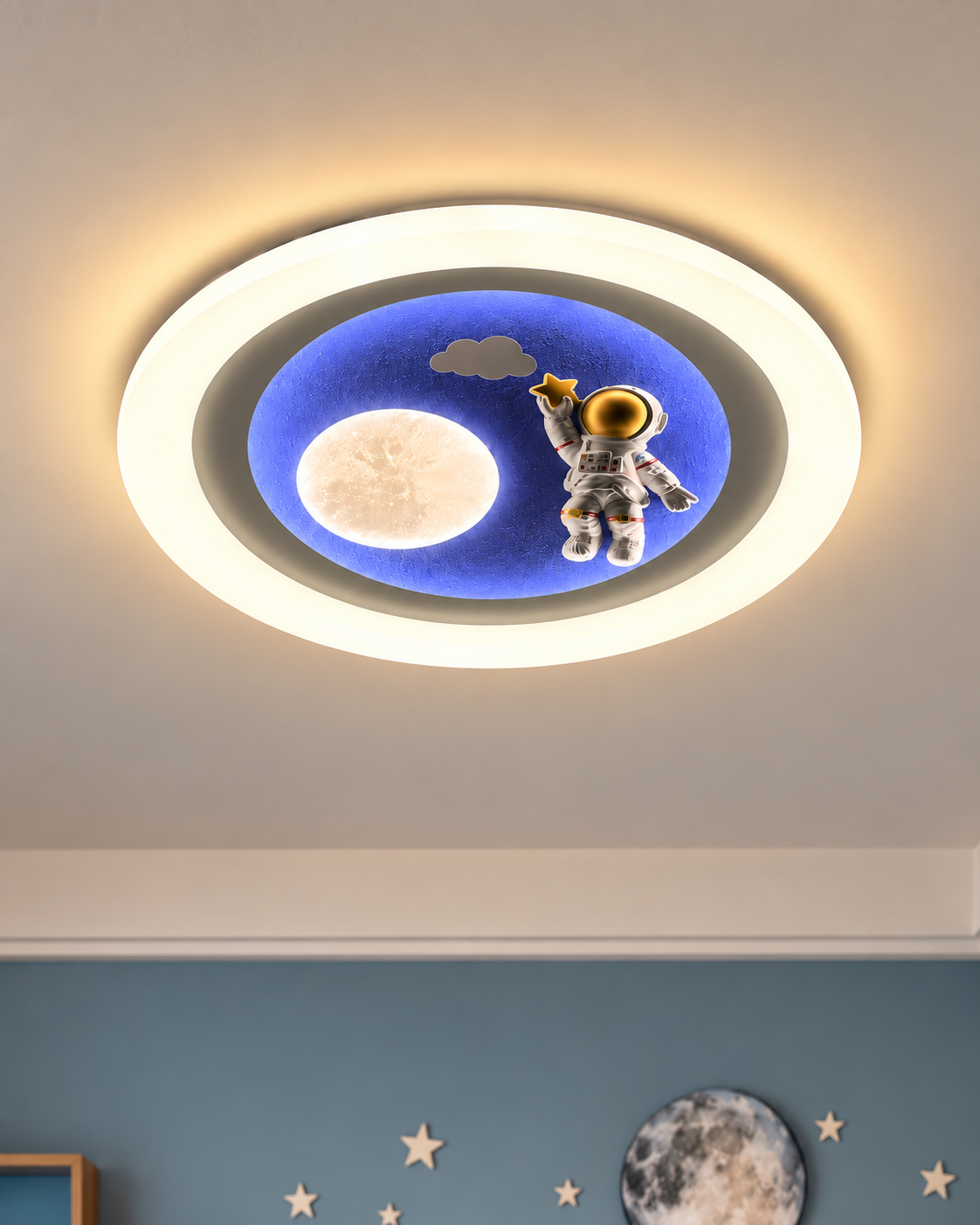 Moon Mission Ceiling Light for Kids Room & Kids Room Décor Products