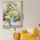 Blossoming Joy Wall Art Hand Wall Decor Paintings for Home (With outer Floater Frame) (34x45.5 Inches)