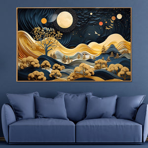 Lunar Valley Canvas Painting for Wall Art