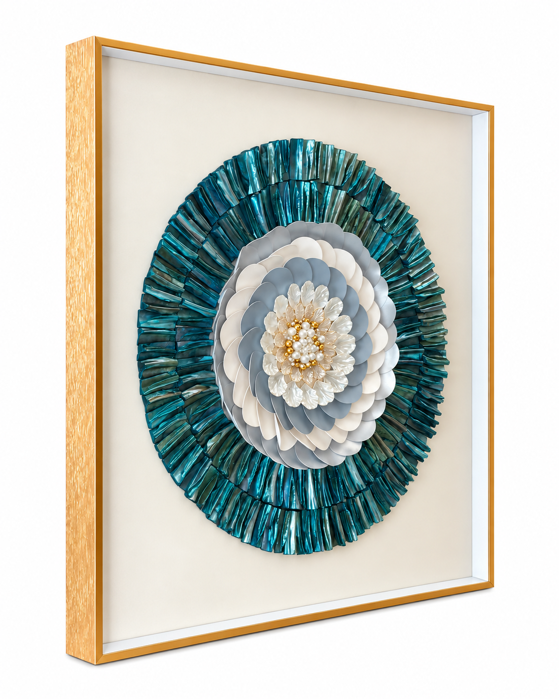 Ocean Mandala Shadow Box Home Decoration Item