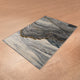 Seismic Waves Patterned Floor Rug (5x7.5 Feet)