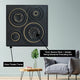 Cosmic Circles Modern Wall Art (40 x 40 Inches)