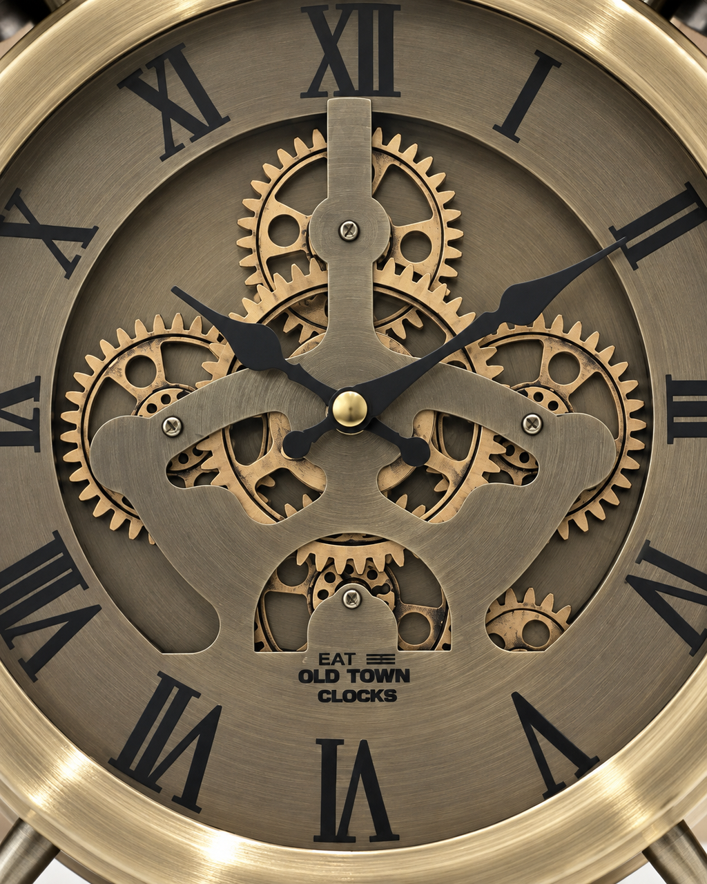 Elara Moment Designer Table Clock With Moving Gear Mechanism Buy Table Clock Online (Steel Body)