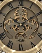 Elara Moment Designer Table Clock With Moving Gear Mechanism Buy Table Clock Online (Steel Body)