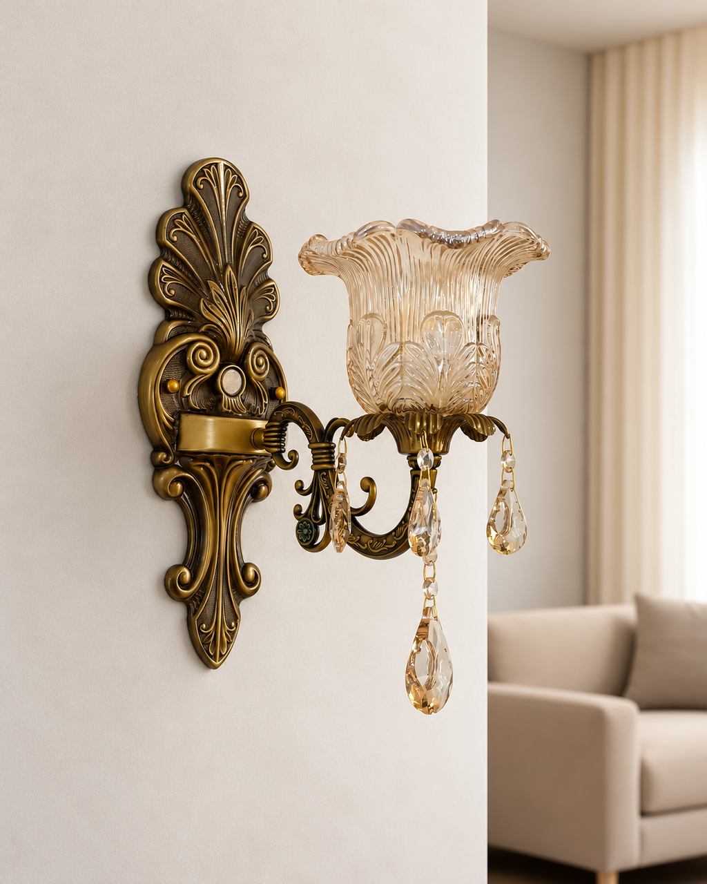 Florentine Charm Wall Light for Home & item for Home Decoration - Single Sconce