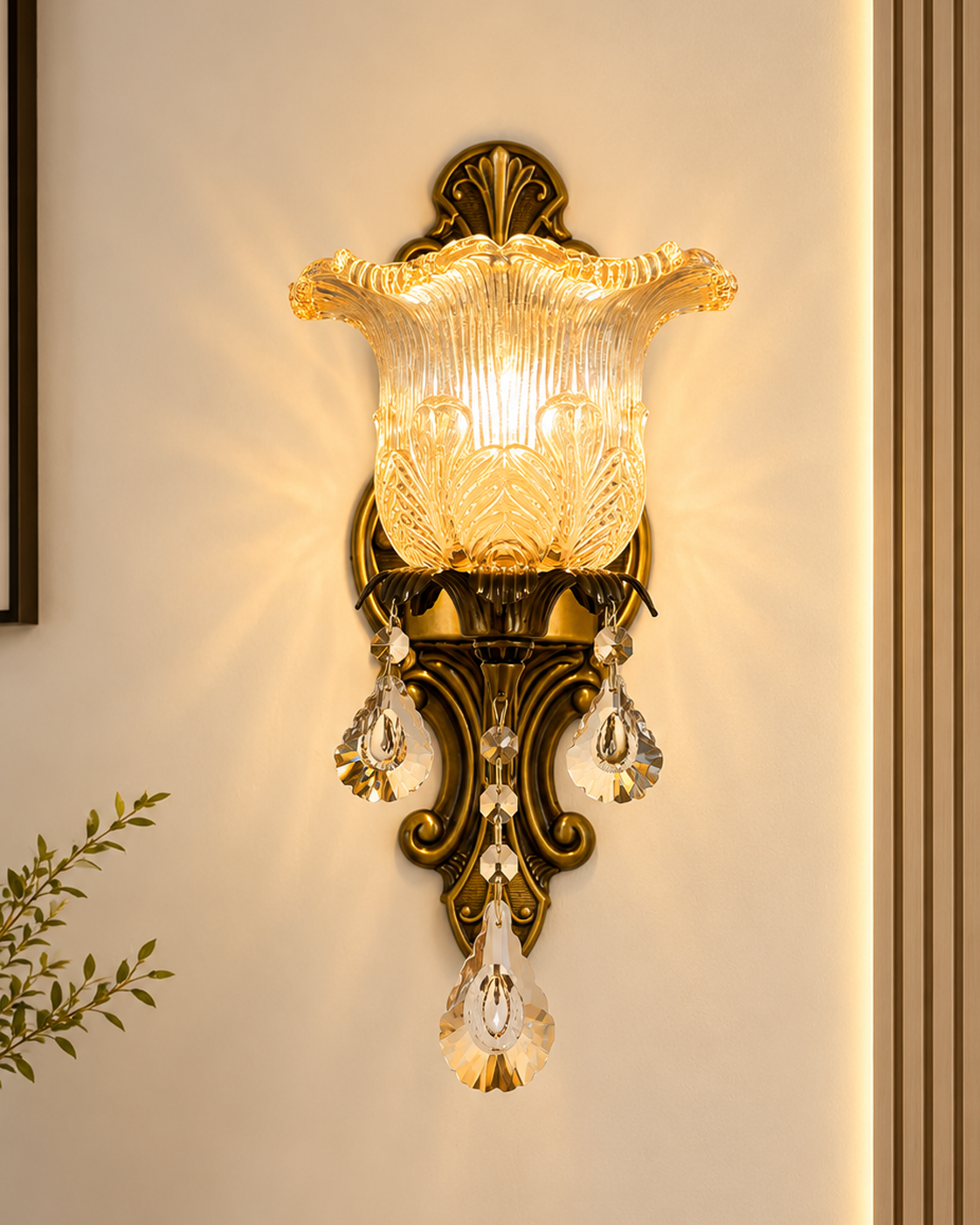 Florentine Charm Wall Light for Home & item for Home Decoration - Single Sconce