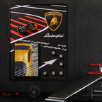 Lamborghini Dreams Pop Art Shadow box