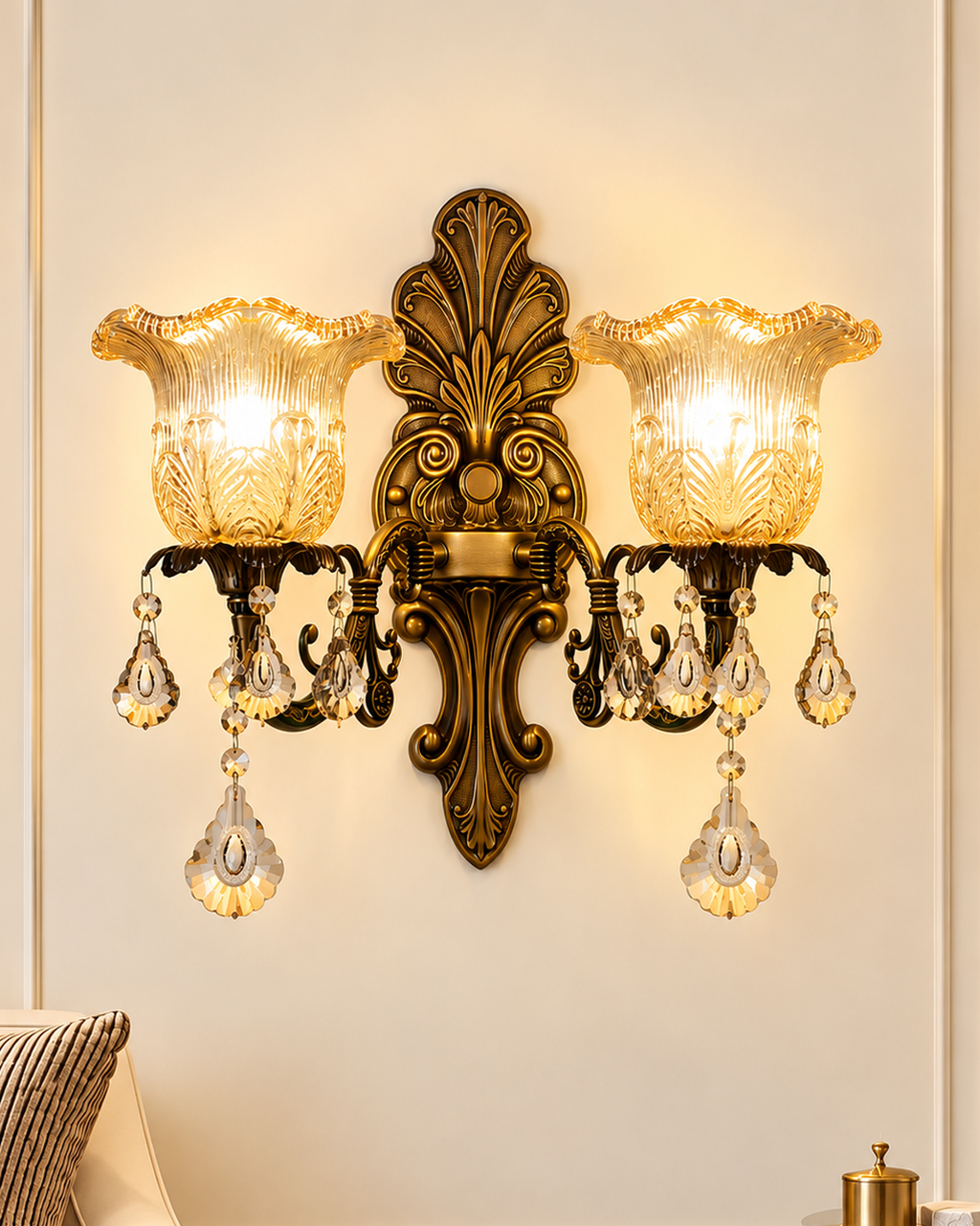 Florentine Charm Wall Light for Home & item for Home Decoration - Double Sconce