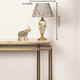 Fiesta Marble Effect Base Decorative Ceramic Table Lamp (New Flower Shade)