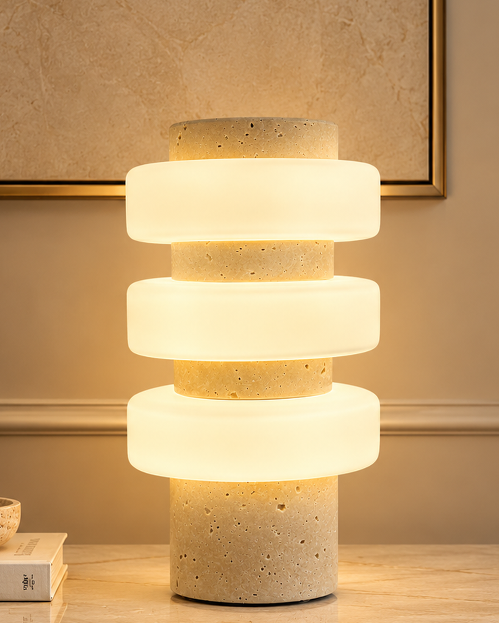Trinity Glow Designer Table Lamp for Home & Home Decoration Items (Italian Designer Collection)