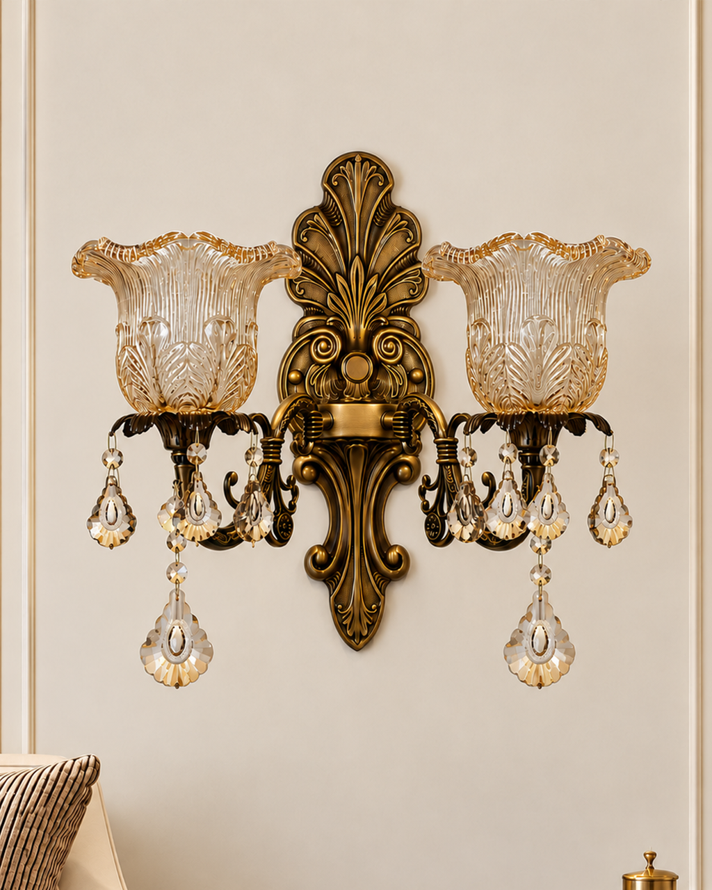 Florentine Charm Wall Light for Home & item for Home Decoration - Double Sconce
