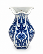 Garden Emblem Decorative Wall Hanging Vase & Item for wall Decoration (Blue Pottery)