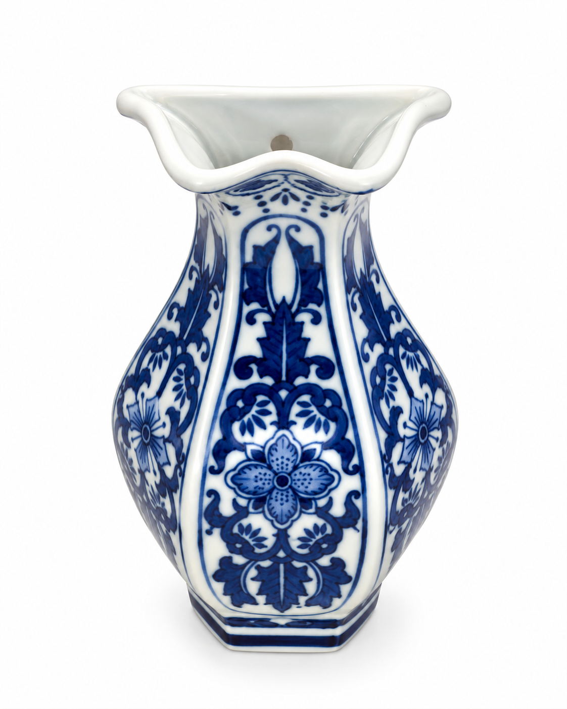 Garden Emblem Decorative Wall Hanging Vase & Item for wall Decoration (Blue Pottery)