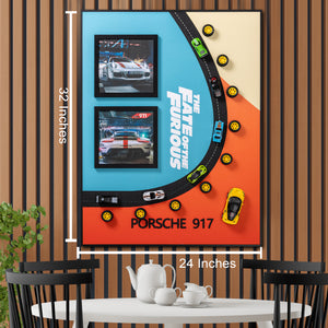 Porsche Speed Enthusiast Pop Art Shadow box