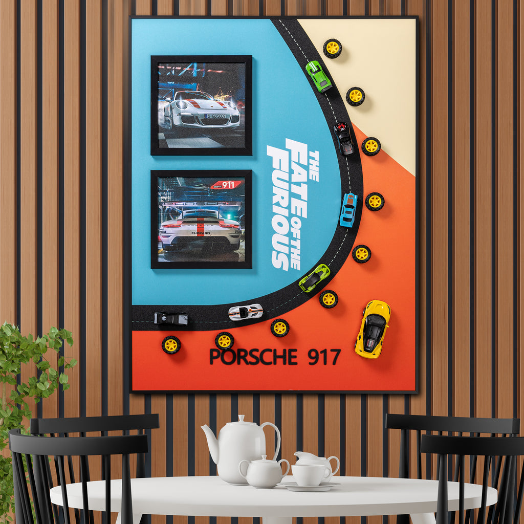 Porsche Speed Enthusiast Pop Art Shadow box