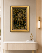 Royal Botanical Medallion Shadow Box for Wall Decoration & Wall Art