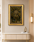 Royal Botanical Medallion Shadow Box for Wall Decoration & Wall Art