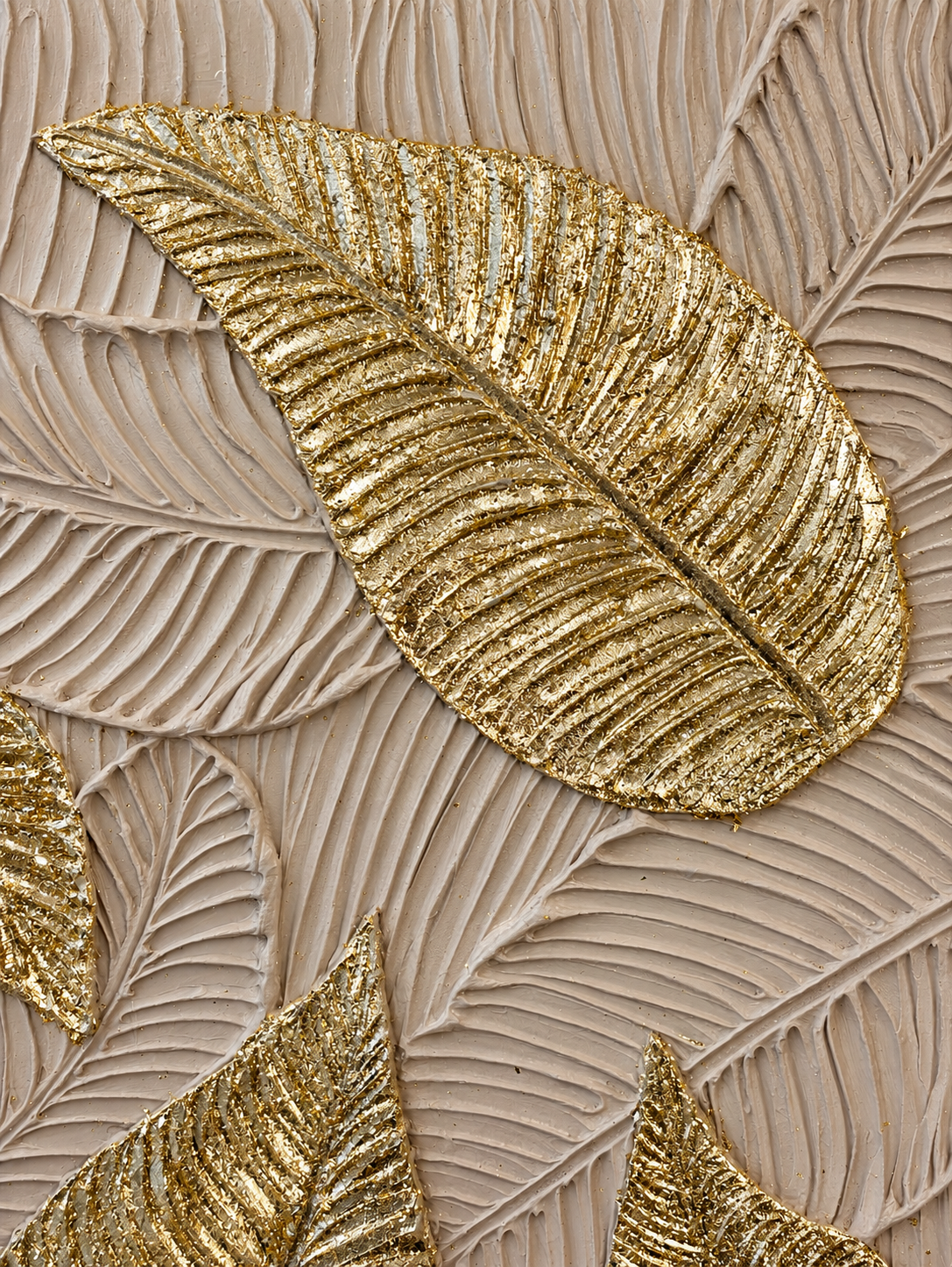 Tropical Grace Hand painting for Home & Wall Decoration Item (With Outer Floater Frame) (47x31.5 Inches)