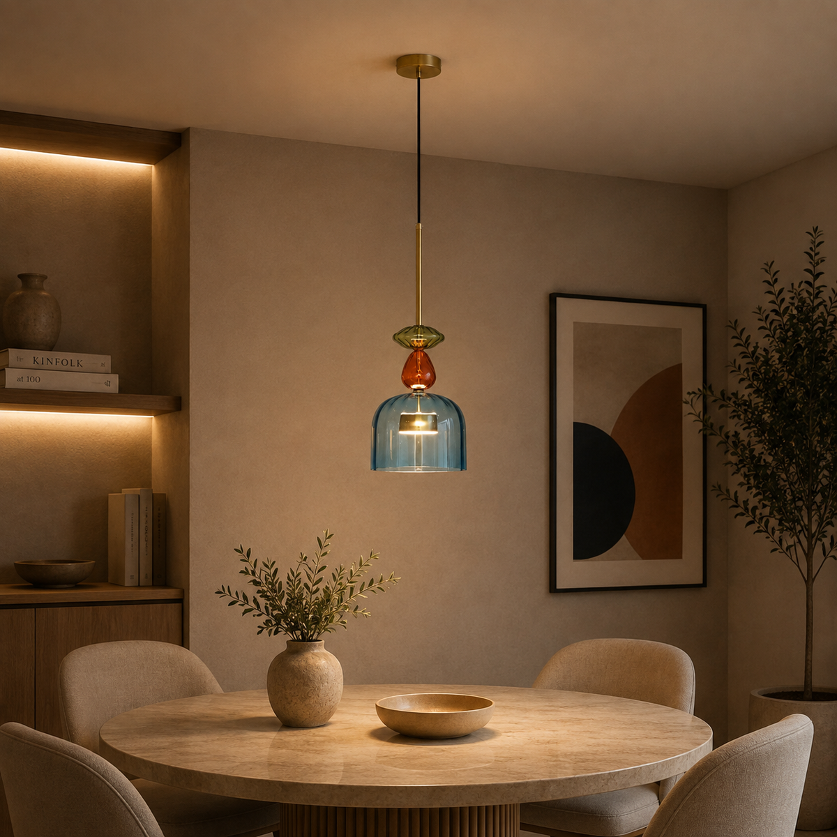 Cypress Glow Pendant Light For Home & Home Decoration Item (Italian Designer Collection)