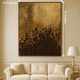 Twilight Grid 100% Hand Wall Painting For Home ( 47x31.5 Inches )