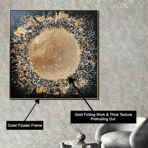 Cosmic Burst Opulence Modern Wall Art (40 x 40 Inches)
