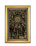 Royal Botanical Medallion Shadow Box for Wall Decoration & Wall Art