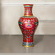 Palace Bloom Radiance Vase & Item for Home Decoration - RED