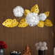 Palmero Floral Arrangment Metal Wall art Panel - Gold