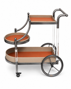 Elvane Bar Cart with Wheels