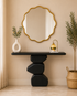 Sculpted Stoneform Console Table For Home and Item for Home Decoration Item