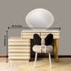 Glam Haven Dressing Table & Vanity Set With Mirror & Chair