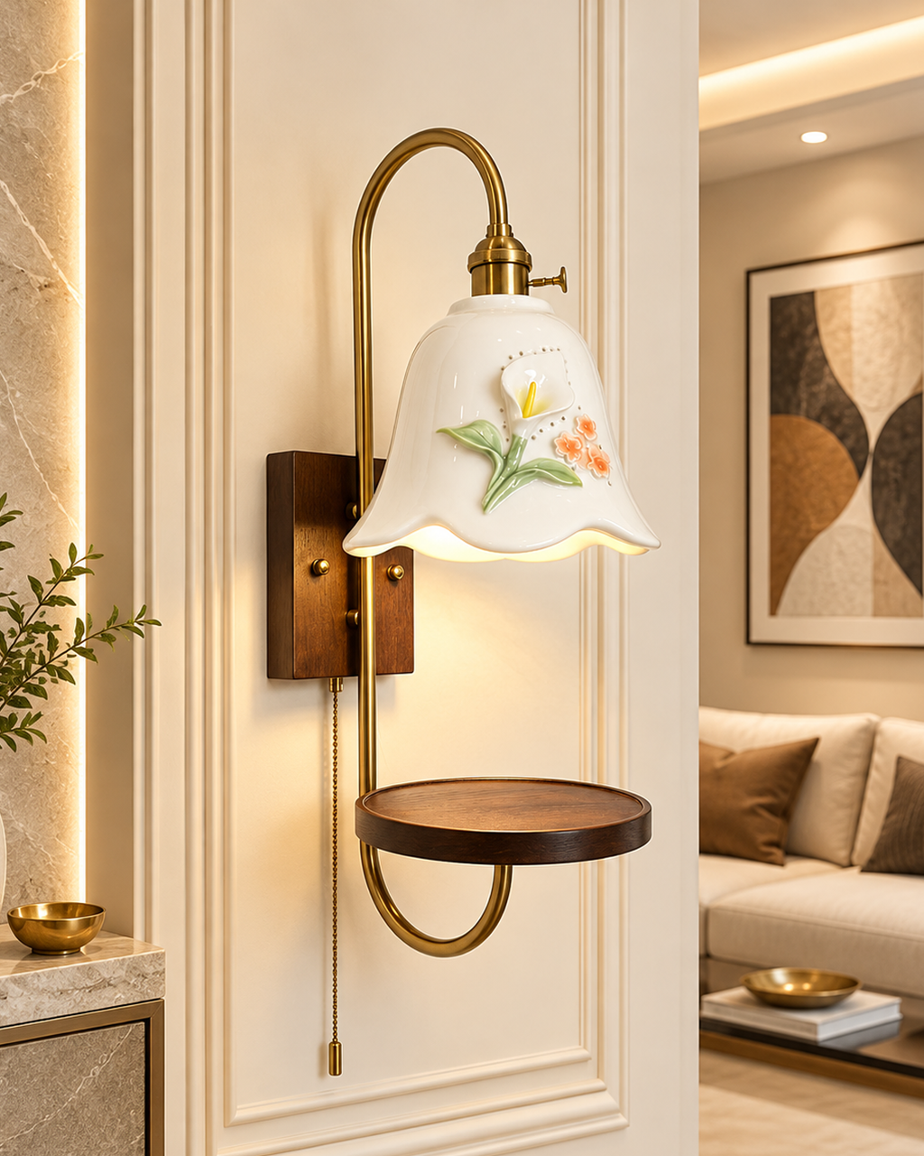 Lily Grace Wall Light For Home & Home Decoration Item