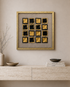 Abstract Gold Matrix Shadow Box for Wall Decoration & Wall Art